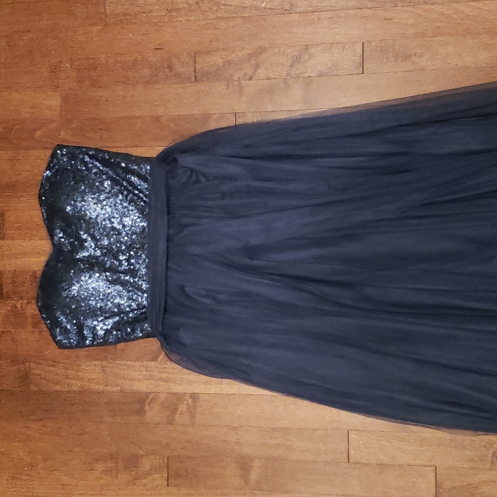 Christina Wu 22725 Sequin Bridesmaid Dress Navy